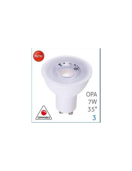 GU10-MR50 LED 7W GU10 530LM 3000K WHITE 80CRI 35°