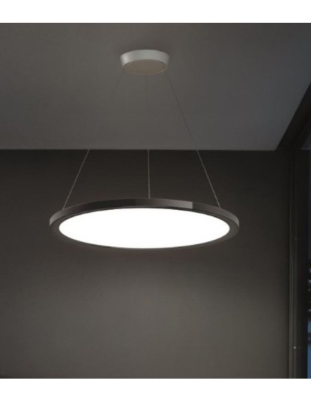 LAMPADA A SOSPENSIONE STILNOVO HINOMARU Ø48 NICHEL NERO