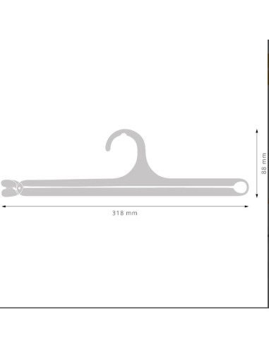 APPENDINO PER SCIARPE EFOULARD TRASPARENTE318X88mm