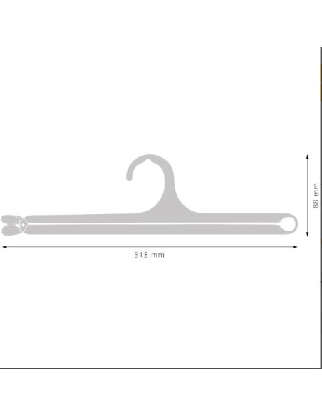 APPENDINO PER SCIARPE EFOULARD TRASPARENTE318X88mm