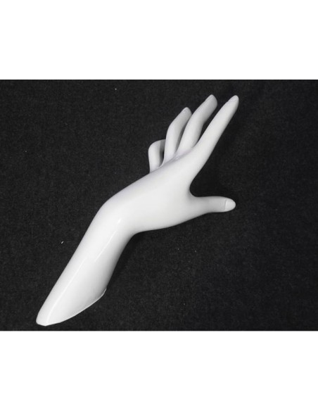 MANO DONNA ESPOSITORE ANELLI BIGIOTTERIA BIANCA