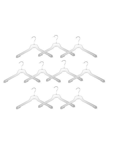 KIT 10 GRUCCIA APPENDINO CAPOSPALLA 43cm TRASPAREN