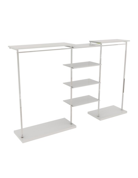 KIT ARREDAMENTO DA 224 cm CON APPENDERIA E MENSOLE