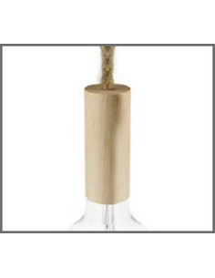 PORTALAMPADA IN LEGNO XL 16 mm E27