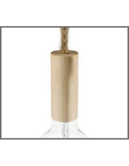 PORTALAMPADA IN LEGNO XL 16 mm E27