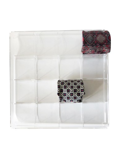 ESPOSITORE BANCO VETRINE MULTIUSO ACCESSORI DIVISO RI CASSETTI INTIMO BIGIOTTERIA CRAVETTE CINTURE