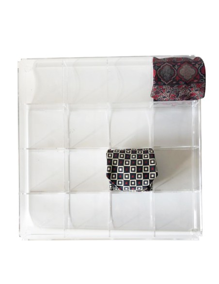 ESPOSITORE BANCO VETRINE MULTIUSO ACCESSORI DIVISO RI CASSETTI INTIMO BIGIOTTERIA CRAVETTE CINTURE