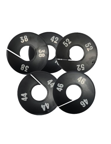 SEGNATAGLIE KIT TESTO BIANCO/FONDO NERO 38-54