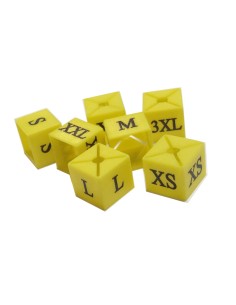 KIT70 CUBI SEGNATAGLIA ASSORTITI GRUCCIA DA XS-3XL