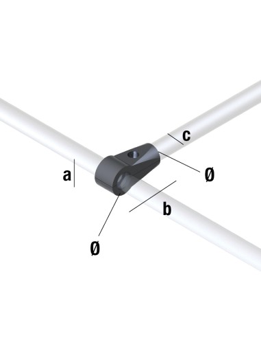 GIUNTO PER TUBO 25 mm  3 VIE