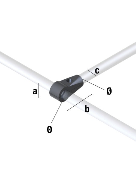 GIUNTO PER TUBO 25 mm  3 VIE