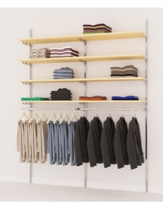 KIT ARREDAMENTO DA 1,80 M 8 RIPIANI 2 APPEDERIE 2