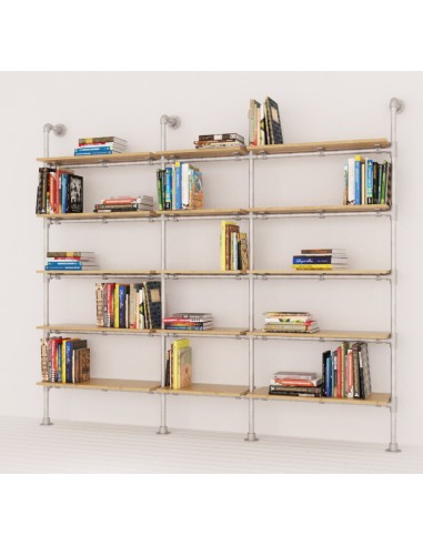 KIT ARREDAMENTO COMPONIBILE INDUSTRIAL LIBRERIA