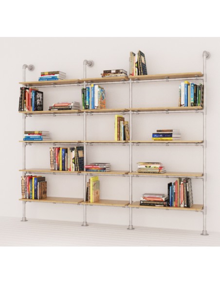 KIT ARREDAMENTO COMPONIBILE INDUSTRIAL LIBRERIA