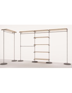 KIT ARREDAMENTO INDUSTRIAL ABBIGLIAMENTO CEMENTO