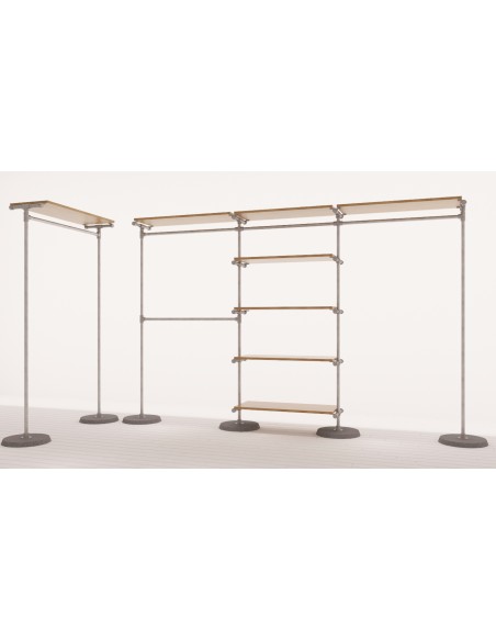 KIT ARREDAMENTO INDUSTRIAL ABBIGLIAMENTO CEMENTO