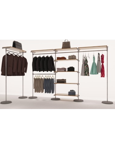 KIT ARREDAMENTO INDUSTRIAL ABBIGLIAMENTO CEMENTO