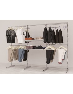 ARREDAMENTO AUTOPORTANTE GONDOLA BIFACCIALE NEGOZI