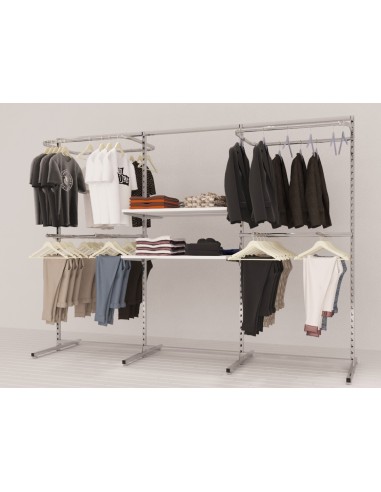 ARREDAMENTO AUTOPORTANTE GONDOLA BIFACCIALE NEGOZI