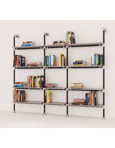 KIT ARREDAMENTO COMPONIBILE INDUSTRIAL LIBRERIA
