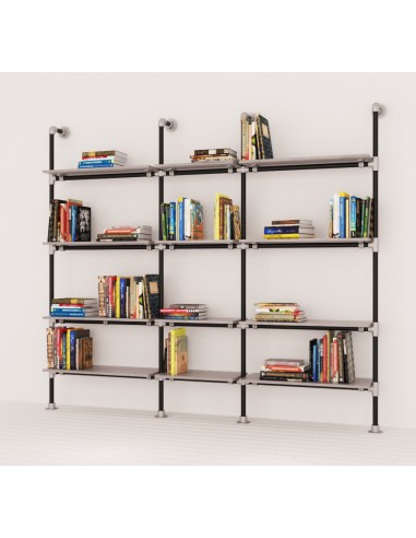 KIT ARREDAMENTO COMPONIBILE INDUSTRIAL LIBRERIA