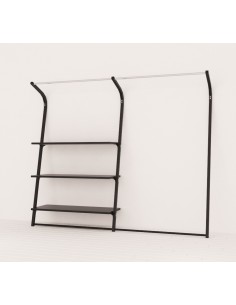 ARREDO  COMPONIBILE NEGOZIO BOUTIIQUE NERO OPACO