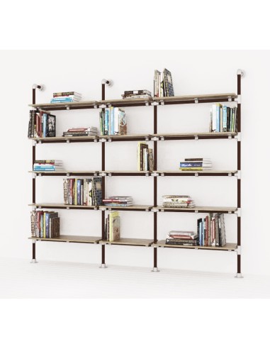 KIT ARREDAMENTO COMPONIBILE INDUSTRIAL LIBRERIA