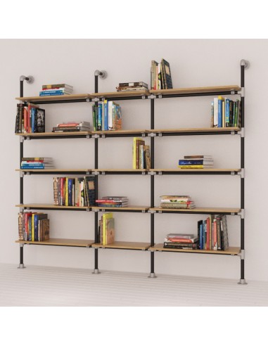 KIT ARREDAMENTO COMPONIBILE INDUSTRIAL LIBRERIA