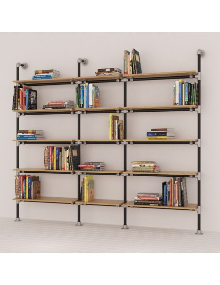 KIT ARREDAMENTO COMPONIBILE INDUSTRIAL LIBRERIA