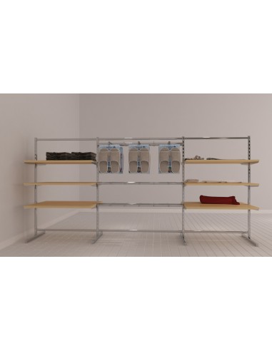 GONDOLA ARREDO CENTRALE BIFACCIALE MENSOLE E BLIST