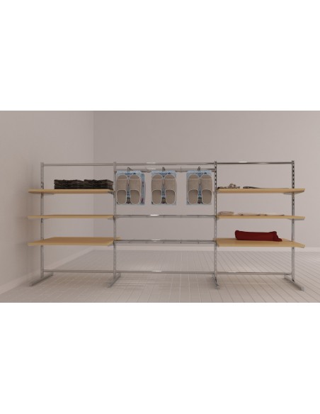 GONDOLA ARREDO CENTRALE BIFACCIALE MENSOLE E BLIST