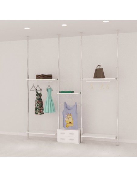 ARREDO AUTOPORTANTE MONTANTI TELESCOPICO 255 cm