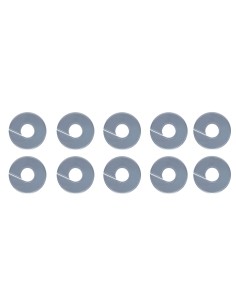 KIT 10 PZ SEGNATAGLIE NEUTRO ARGENTO DIVISORE TAGL