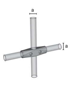 GIUNTO A 4 VIE RETTILINEO CROMATO 2