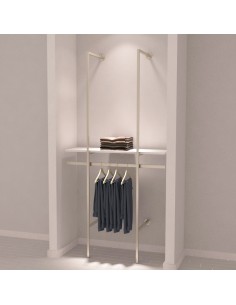 KIT ARREDO MENSOLA APPENDIABITI SATINATO VERSATILE