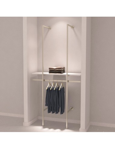 KIT ARREDO MENSOLA APPENDIABITI SATINATO VERSATILE