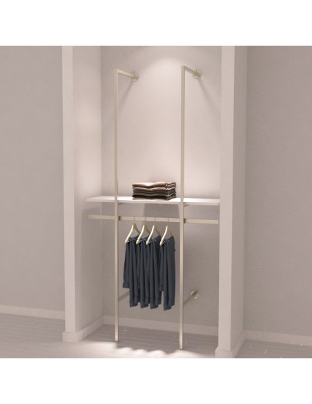 KIT ARREDO MENSOLA APPENDIABITI SATINATO VERSATILE