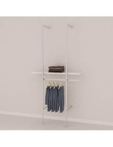 KIT ARREDO MENSOLA APPENDIABITI SATINATO VERSATILE