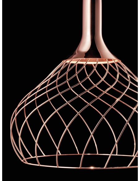 LAMPADA A SOSPENSIONE STILNOVO MONGOLFIER Ø40 ORO ROSA