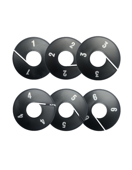 KIT  1° ALLA 6° SEGNATAGLIE INTIMO BIANCO/FONDO