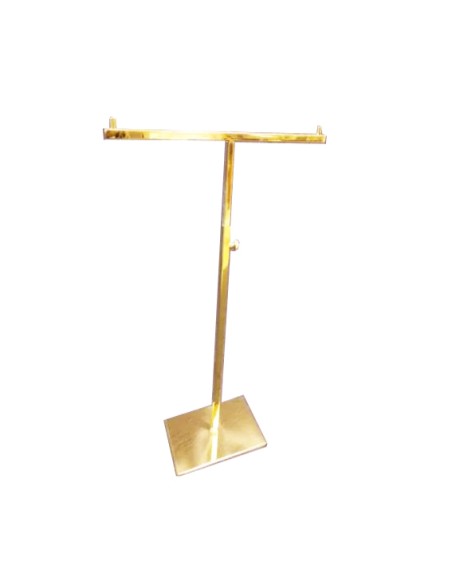 ESPOSITORE A T PORTABORSE REGOLABILE 30/60cm ORO L