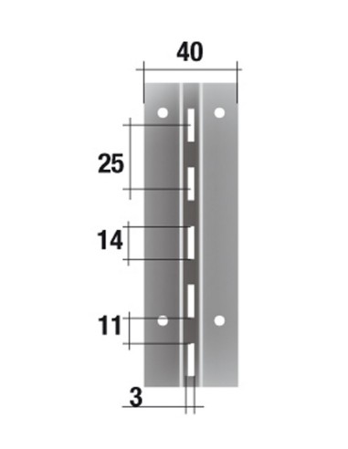 CREMAGLIERA A T MONTANTE PER CARTONGESSO H240 cm