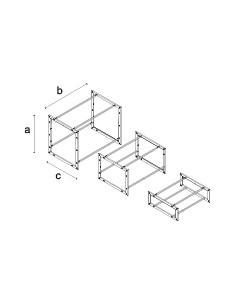 STRUTTURA TAVOLO CAGE DIVERSE ALTEZZE