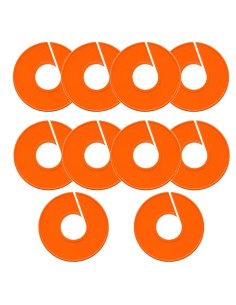 KIT 10 DISCHETTI  SEGNATAGLIE NEUTRO ARANCIO