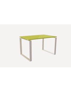 BANCO SCRIVANIA 120x80 cm BIANCO/VERDE LIME