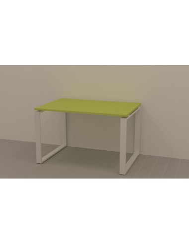 BANCO SCRIVANIA 120x80 cm BIANCO/VERDE LIME