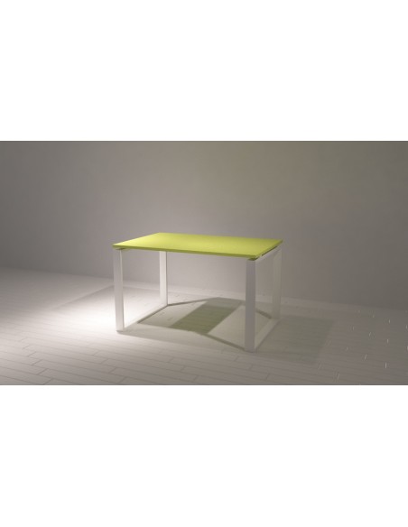 BANCO SCRIVANIA 120x80 cm BIANCO/VERDE LIME