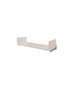 MENSOLA CON SPONDINE FISSAGGIO AL MURO PARETE 60cm CROMATO/BIANCO