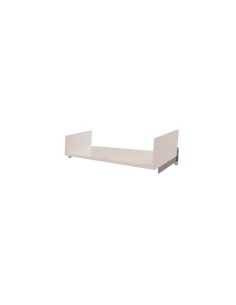 MENSOLA CON SPONDINE FISSAGGIO AL MURO PARETE 40cm CROMATO/BIANCO