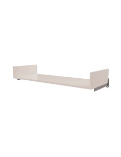 MENSOLA CON SPONDINE FISSAGGIO AL MURO PARETE120cm CROMATO/BIANCO